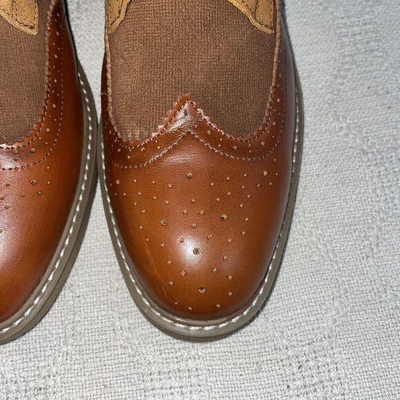 Arkbird Men’s Ankle Boots Size 10.5 D Brown Colorblock Leather Wingtip Business - Picture 9 of 12